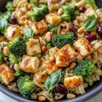 Colorful Halloumi Pasta Salad