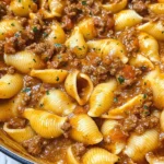 Creamy Beef and Shells