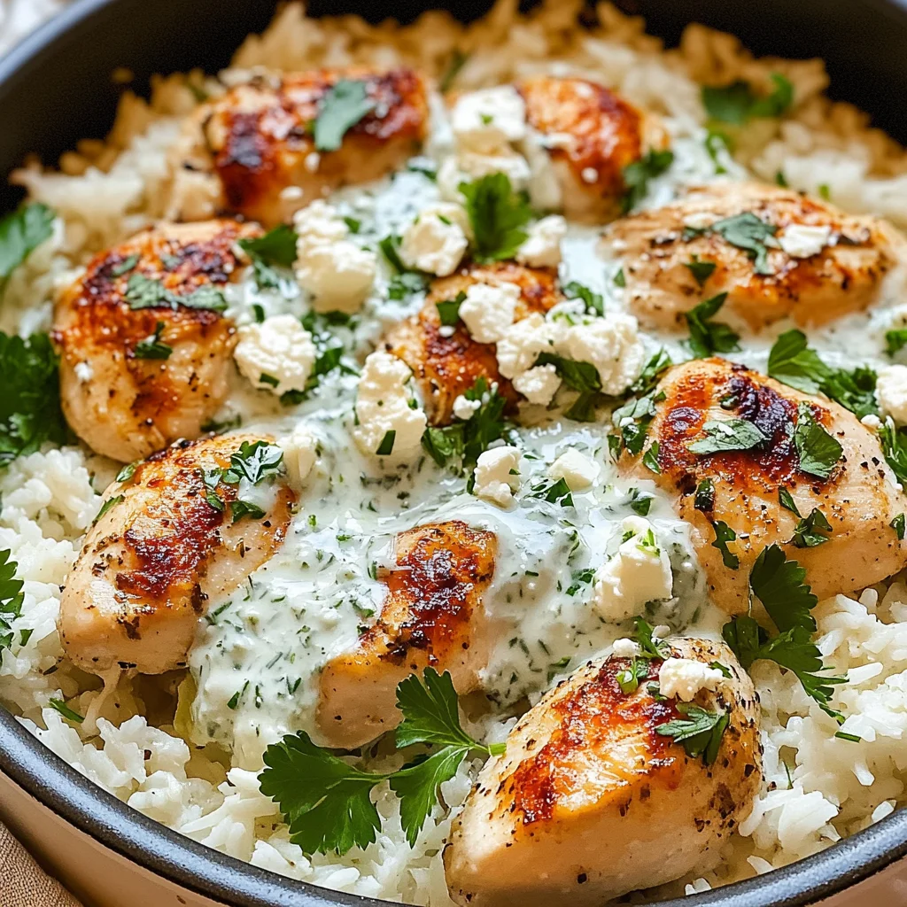 Dump-and-Bake Chicken Tzatziki Casserole