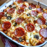 Keto Cauliflower Pizza Casserole