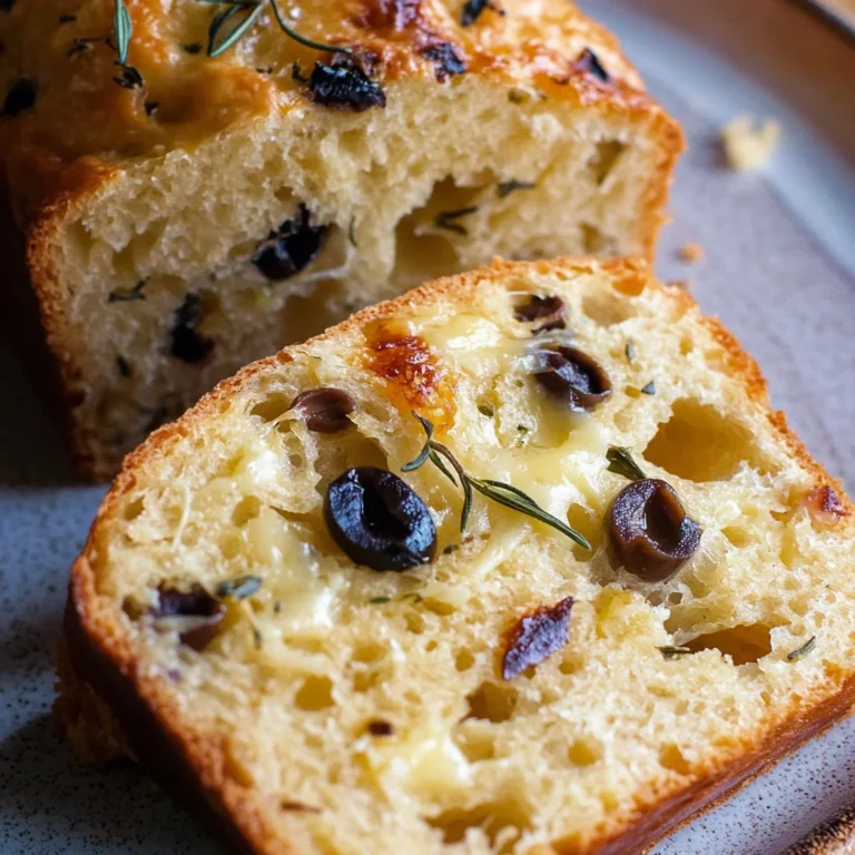 Savory Quick Bread With Cheese And Olives