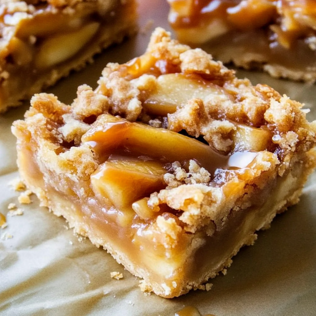 Salted Caramel Apple Pie Bars